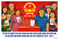 Triển lãm tranh cổ động tuyên truyền cuộc Bầu cử đại biểu Quốc hội khóa XIV và đại biểu Hội đồng nhân dân các cấp nhiệm kỳ 2016 – 2021 được tổ chức từ ngày 28/4 đến ngày 05/5 tại Trung tâm Văn hóa tỉnh.